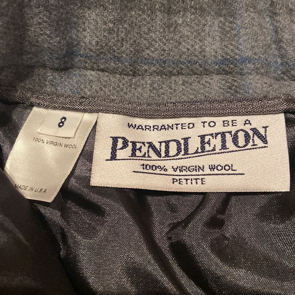 PENDLETON Size 8 Petite 100% Virgin Wool Skirt - Picture 3 of 8